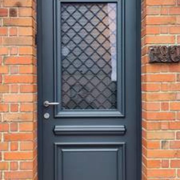 Couttiches Porte DANAE aluminium 80 RAL 7016
